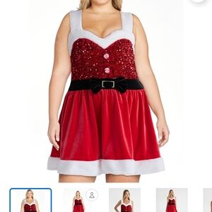 NWT NOBO SANTA CLAUS MINI DRESS 2x